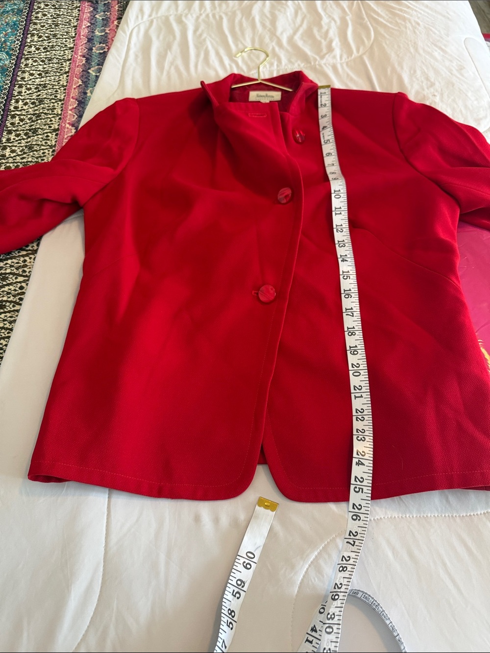 Neiman Marcus Vibrant Red Women's Blazer - Picture 9 of 9